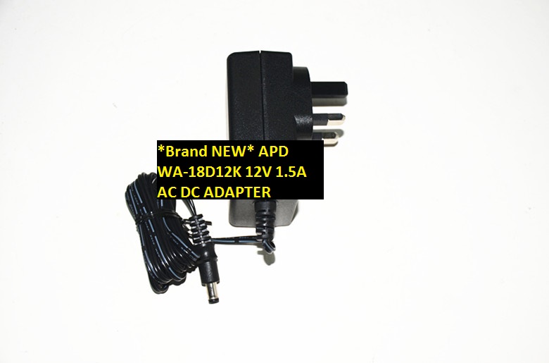 *Brand NEW* 12V 1.5A APD WA-18D12K AC DC ADAPTER POWER SUPPLY